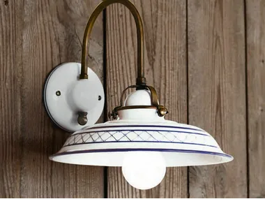 PROVENZA - Ceramic wall lamp with fixed arm _ Aldo Bernardi